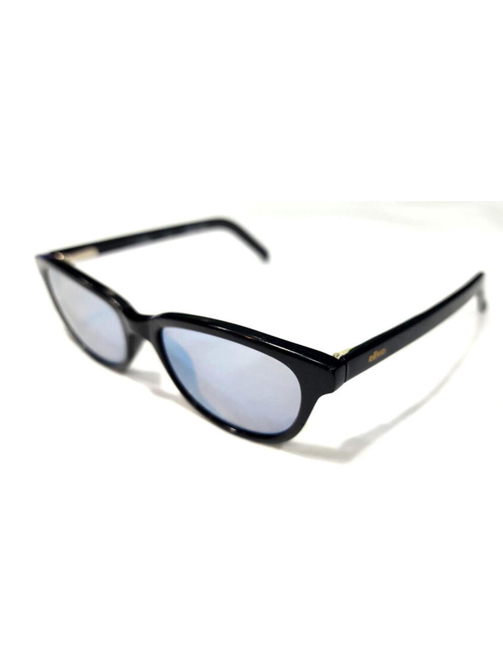 REVO 1117/062 Vintage Sm Black Oval Gray Polarized Sunglasses France NASA Lenses